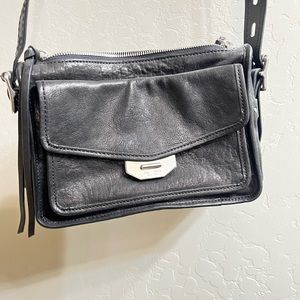 rag and bone black leather purse